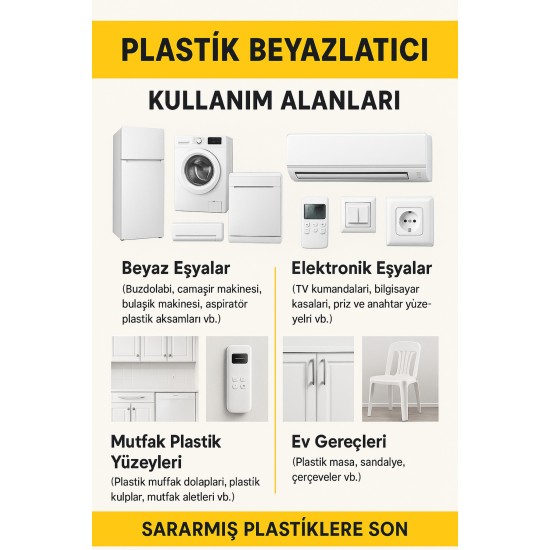PLASTİK BEYAZLATICI - Renkli