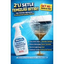 Klima Temizleme Seti 2’li – Güçlü Serpantin Temizleyici + Klima Bakım Çadırı - Renkli