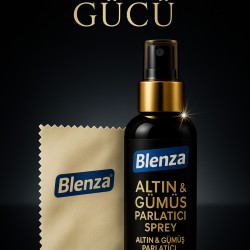 Blenza Mücevher Altın Gümüş ve Takı Temizleme Parlatma Suyu 50 ml - Renkli