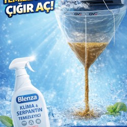 Klima Temizleme Seti 2’li – Güçlü Serpantin Temizleyici + Klima Bakım Çadırı - Renkli