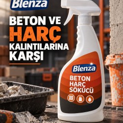 Blenza Beton Harç Sokucu | Kurumuş Beton ve Harç Kalıntısı Çözücü | Güçlü Endüstriyel Temizleyici - Renkli