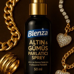 Blenza Mücevher Altın Gümüş ve Takı Temizleme Parlatma Suyu 50 ml - Renkli