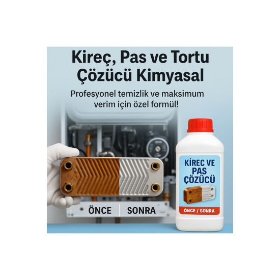 Konsantre Kireç Ve Tortu Çözücü Kombi Kazan - Renkli